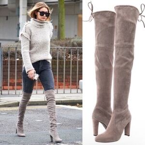Stuart Whitman Taupe Highland Boots